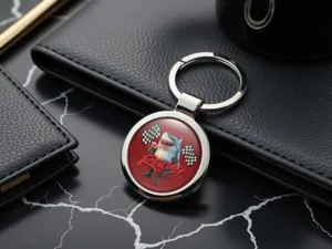 Personalised Picture Keyring Alloy Sturdy Design